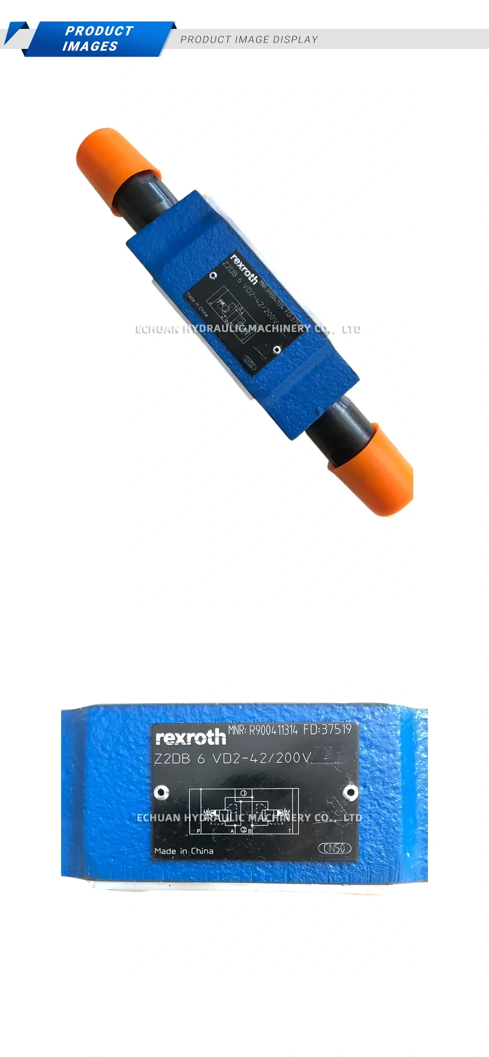 Rexroth Z2DB 6 VD2-42/200V Hydraulic Pressure Relief Valve Description