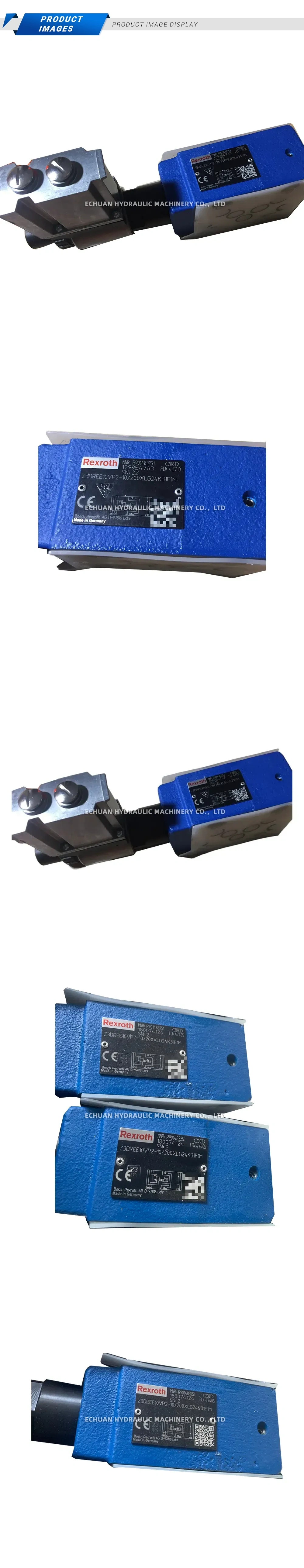 Rexroth Z3DREE10VP2-10/200XLG24K31F1M Proportional Pressure Reducing Valve Description