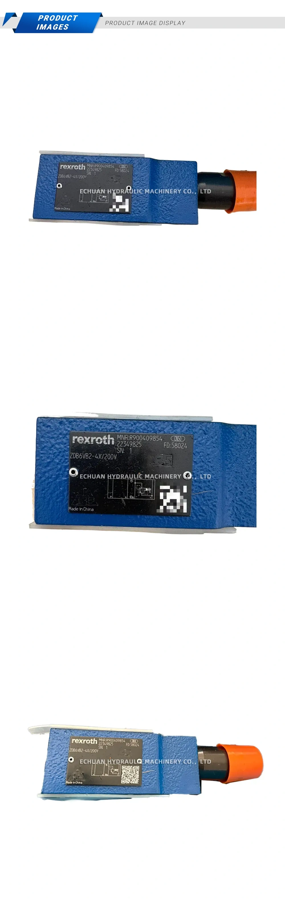 Rexroth ZDB6VB2-4X/200V Pilot-operated Pressure Relief Valve Description