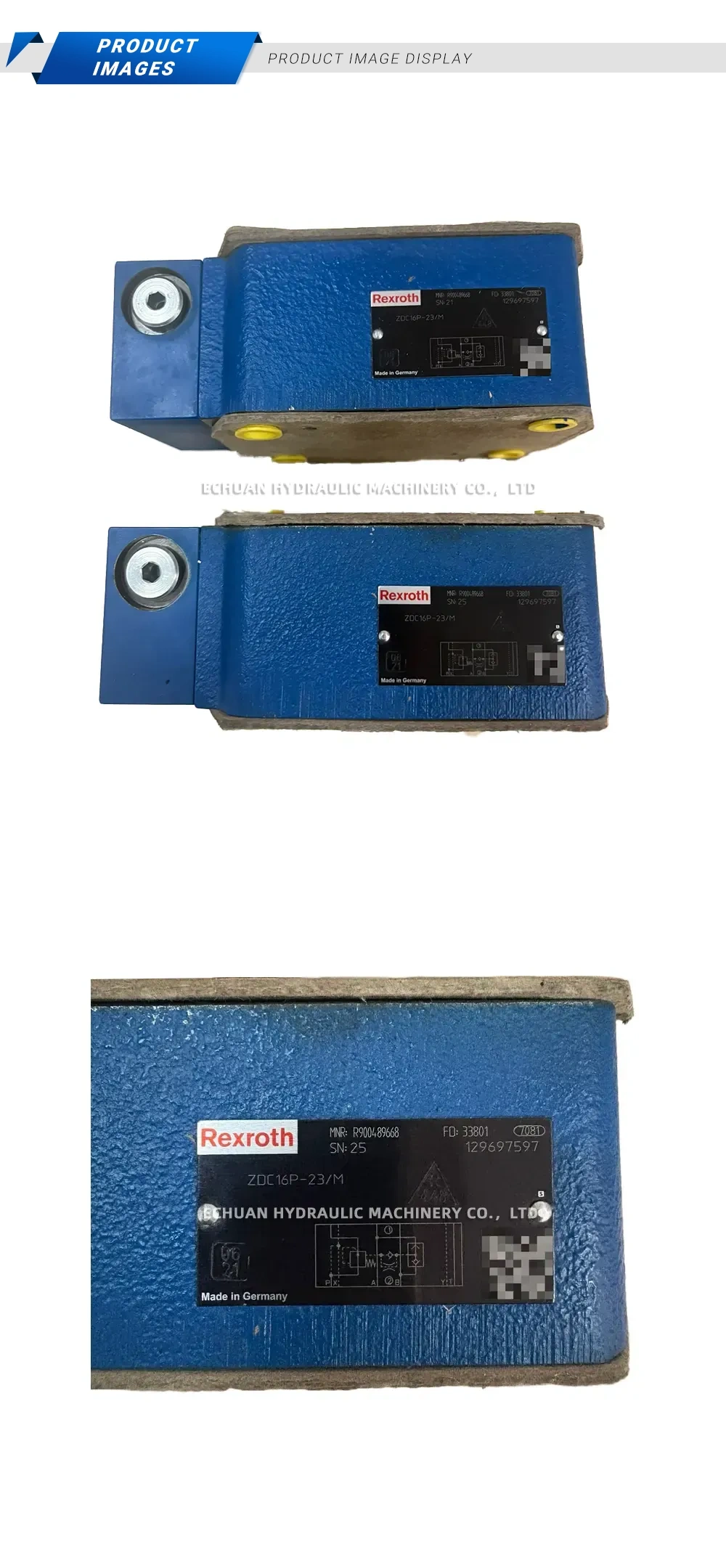 Rexroth ZDC16P-23/M Pressure Reducing Valve Description