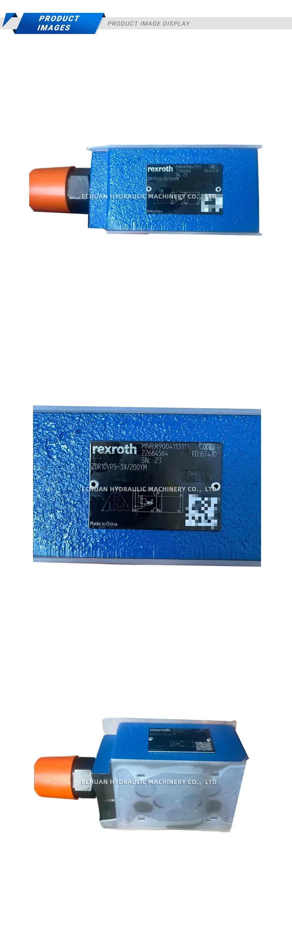 Rexroth ZDR10VP5-3X/200YM Hydraulic Pressure Reducing Valve Description