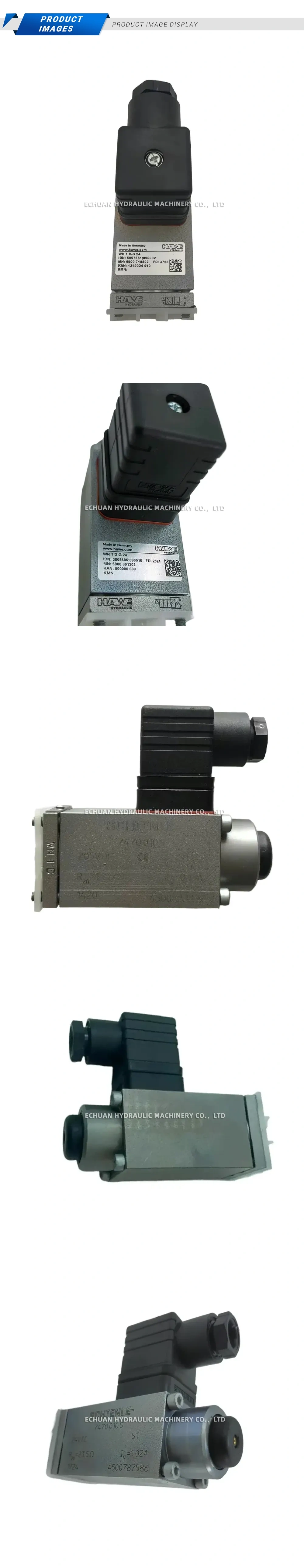 SCHIENLE / HAWE WN 1 D / 7470 010 S / WN 1 H-G 24 / WN 1 D-G 24 Hydraulic Solenoid Valve Description