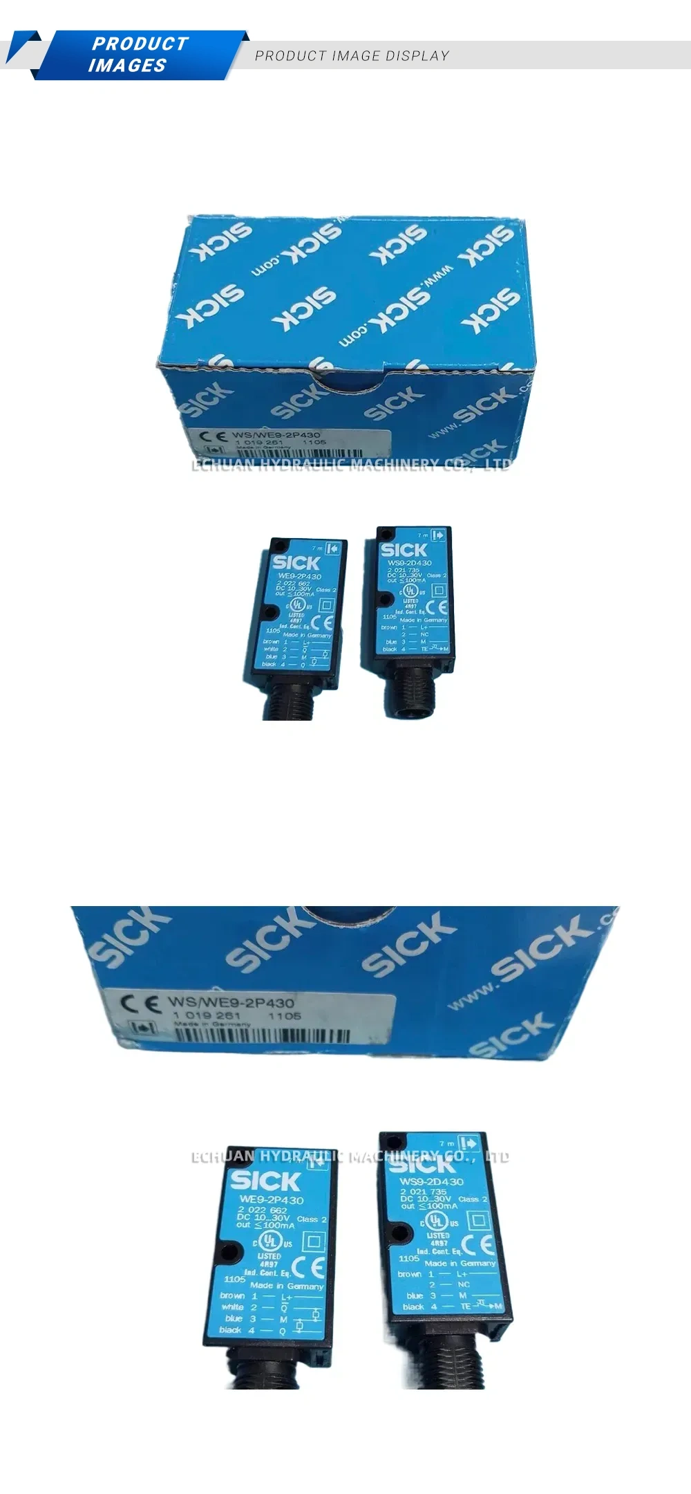 SICK WS/WE9-2P430 Photoelectric Sensor Pair (Through-beam) Description
