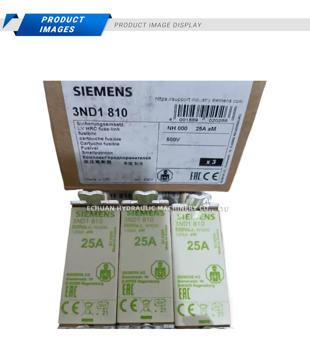 SIEMENS 3ND1 810 LV HRC Fuse Link Description