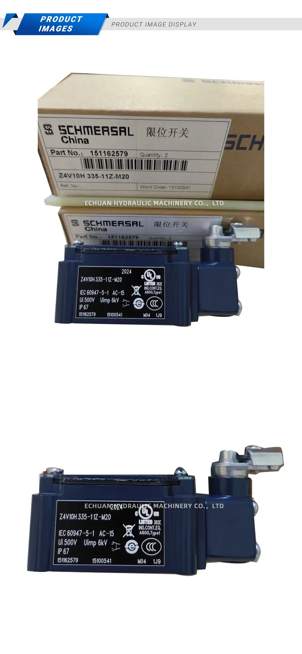 Schmersal Z4V10H 335-11Z-M20 Heavy Duty Limit Switch Description