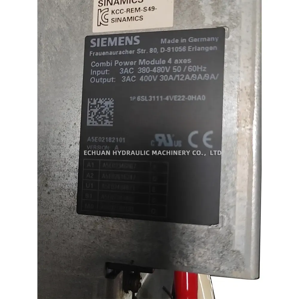 Siemens 6SL3111-4VE22-0HA0 Combi Power Module 4 axes