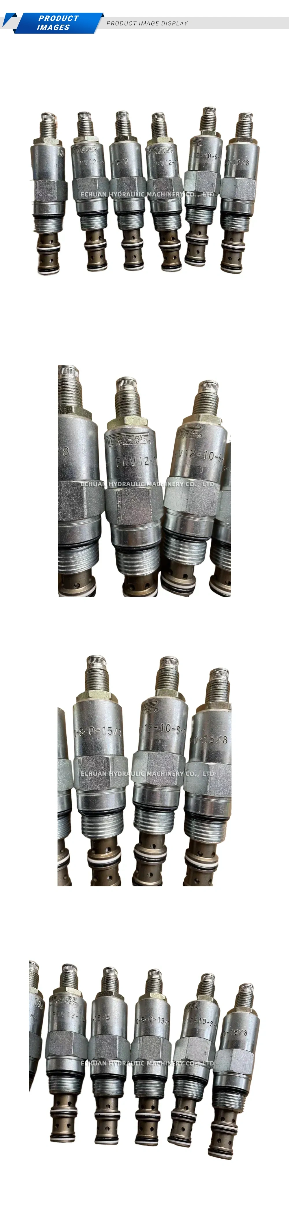 VICKERS PRV12-10-S-0-15/8 Hydraulic Pressure Relief Valve Cartridge Description