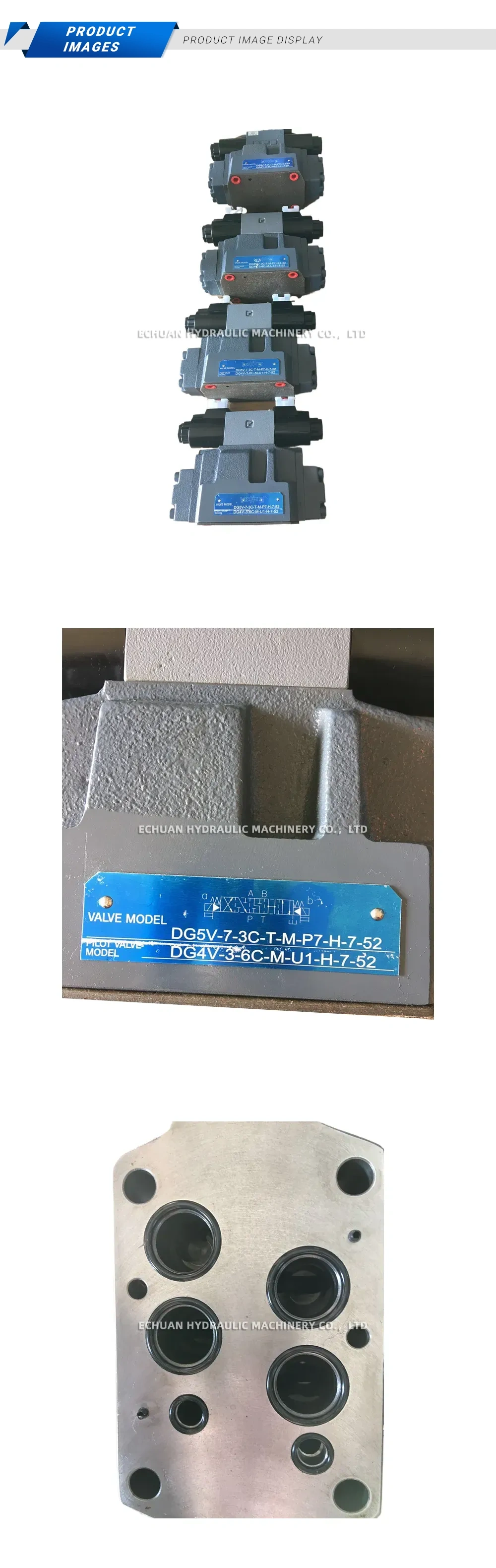 Vickers DG5V-7-3C-T-M-P7-H-7-52 Pilot Operated Directional Control Valve Description