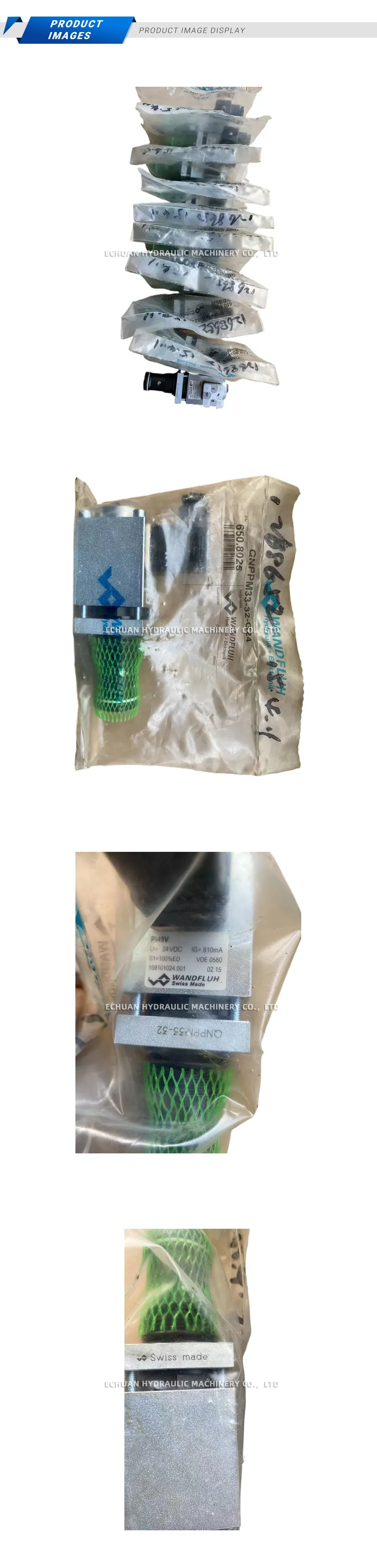 Wandfluh GNPPM33-32-G24 Hydraulic Solenoid Valve Component Description