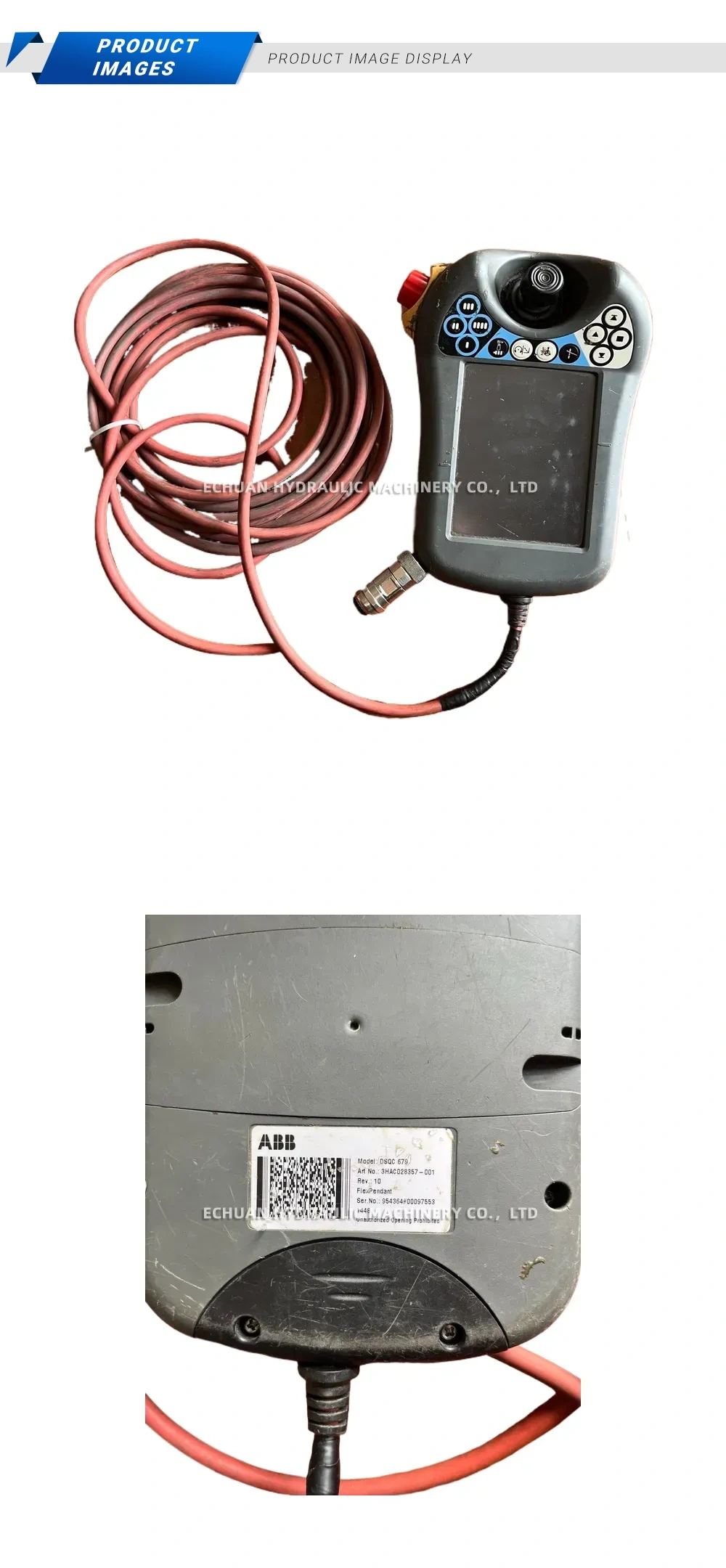 ABB DSQC 679 Robot Teach Pendant (FlexPendant) Description