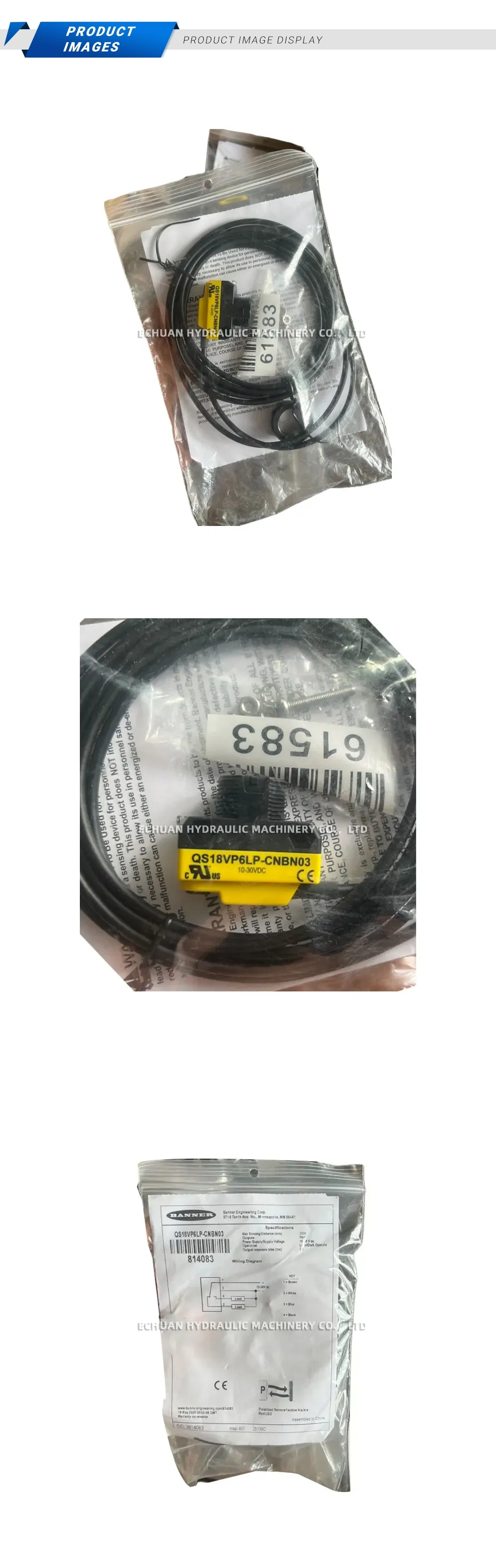 Banner QS18VP6LP-CNBN03 Photoelectric Sensor Description