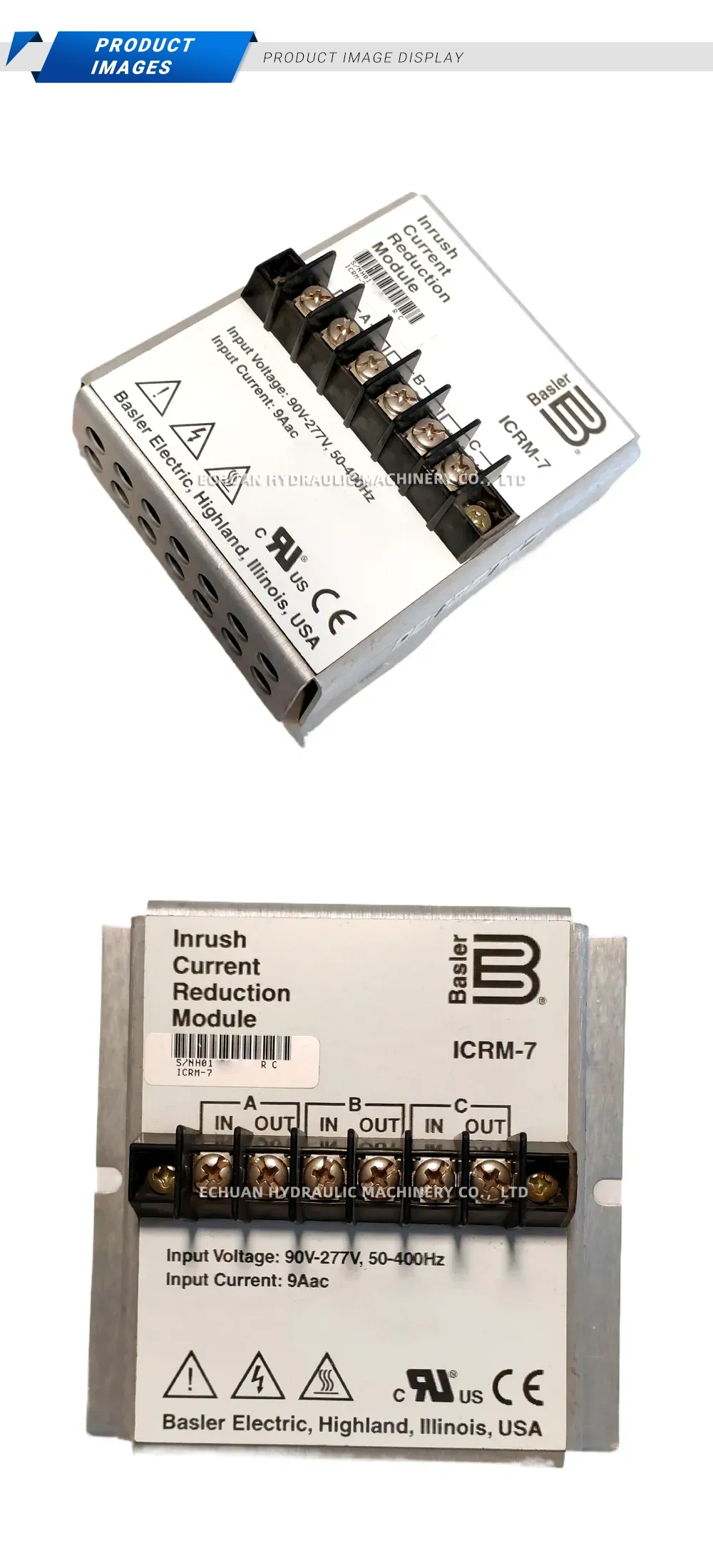Basler ICRM-7 Inrush Current Reduction Module Description