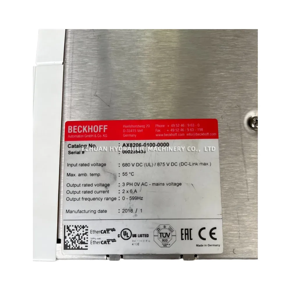 Beckhoff AX8206-0100-0000 Servo Drive Module