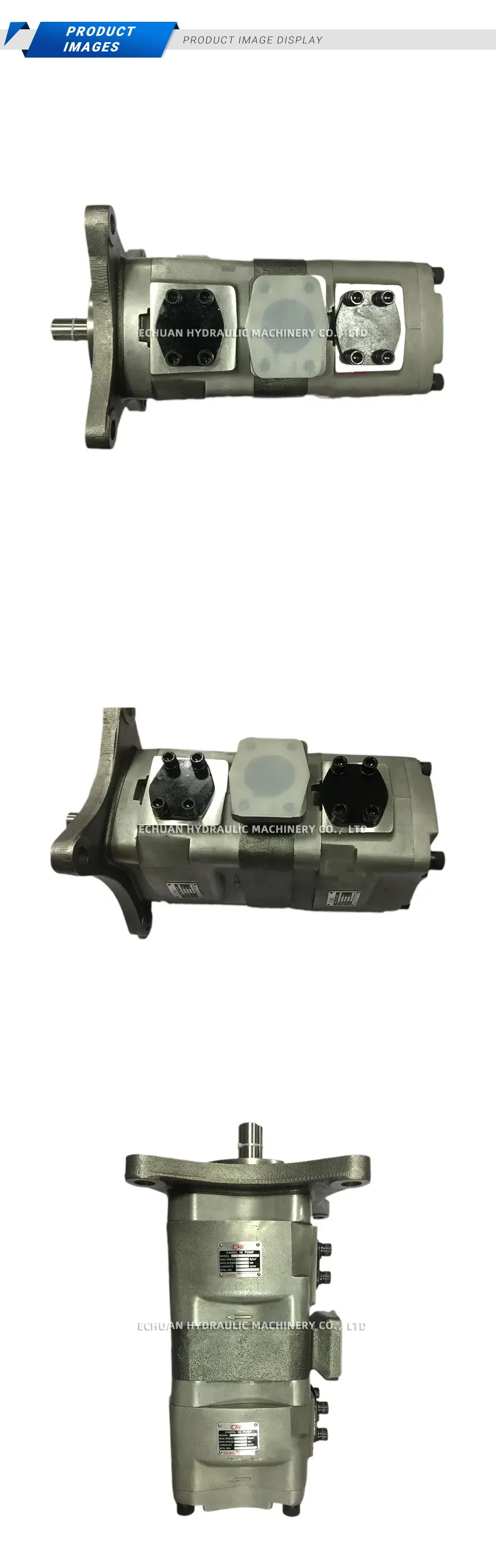 CMI CAMEL 10 Tandem Hydraulic Gear Pump Description