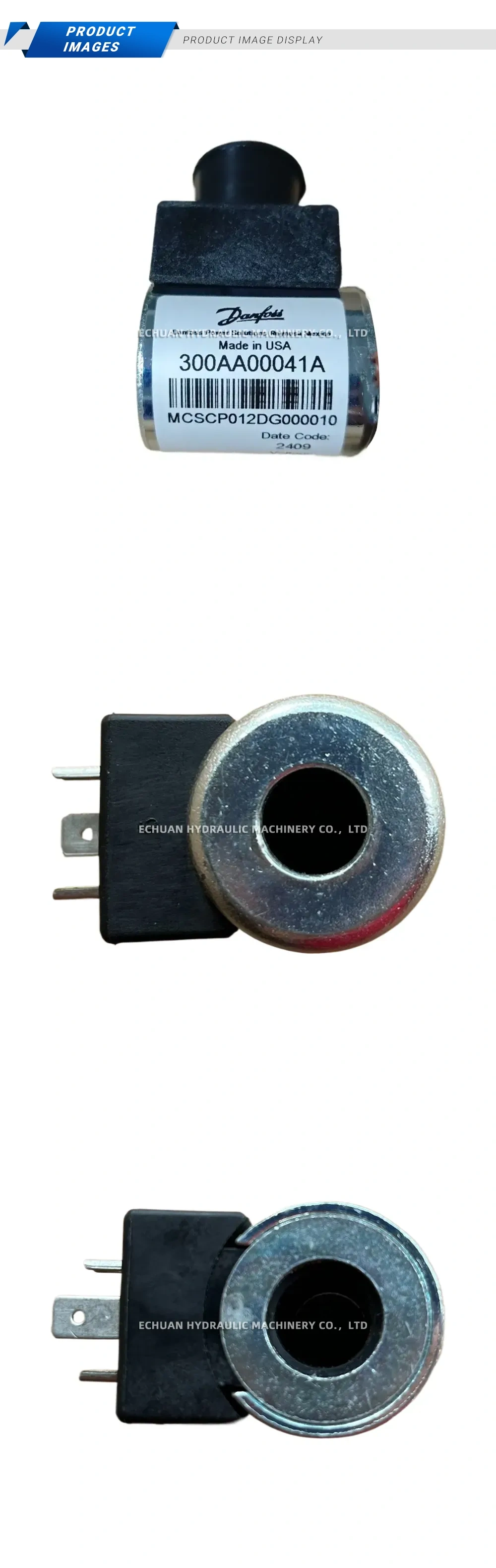Danfoss 300AA00041A Solenoid Coil Description