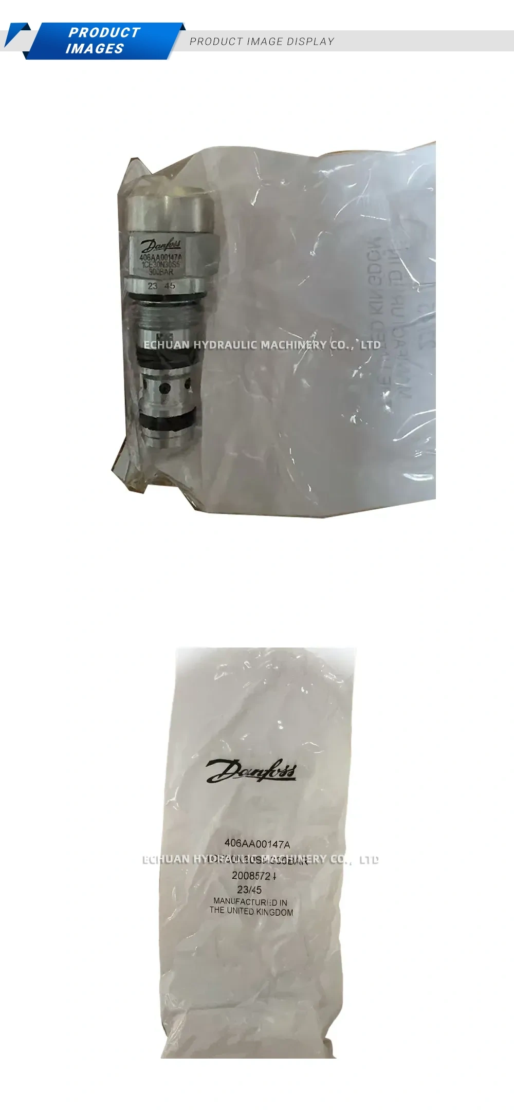 Danfoss 406AA00147A Hydraulic Cartridge Valve Description