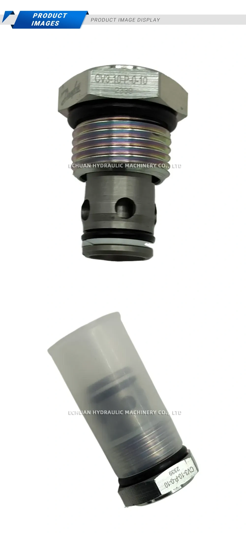 Danfoss CV3-10-P-0-10 Hydraulic Cartridge Check Valve Description