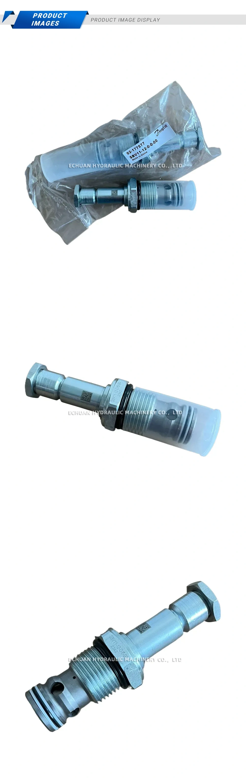 Danfoss SBV11-12-0-0-00 Hydraulic Solenoid Valve Cartridge Description