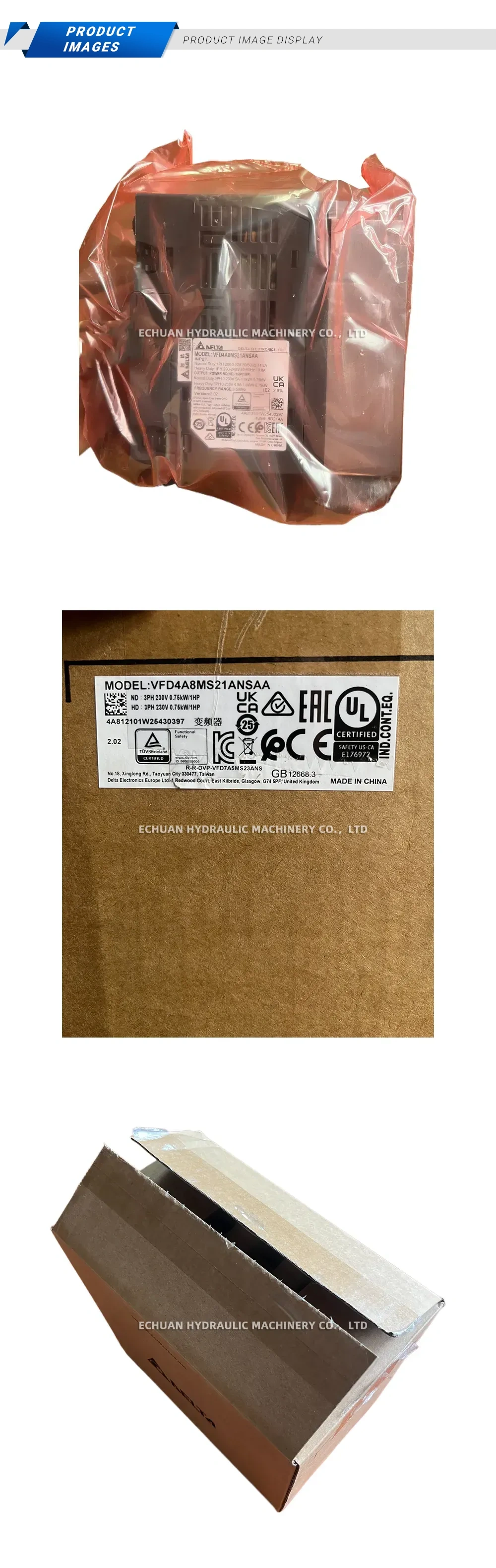 Delta VFD4A8MS21ANSAA AC Motor Drive Description