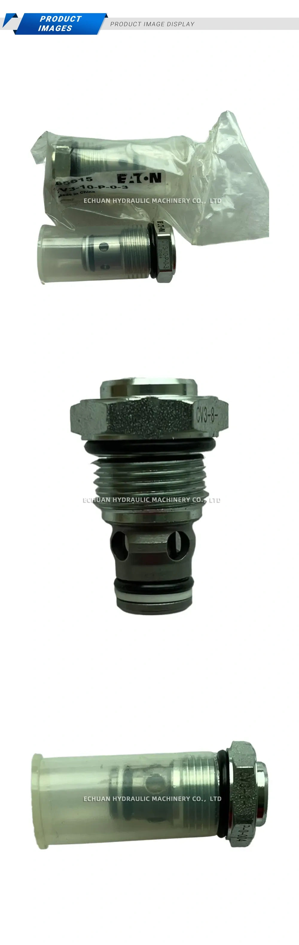 EATON CV3-10-P-0-3 Hydraulic Cartridge Valve Description