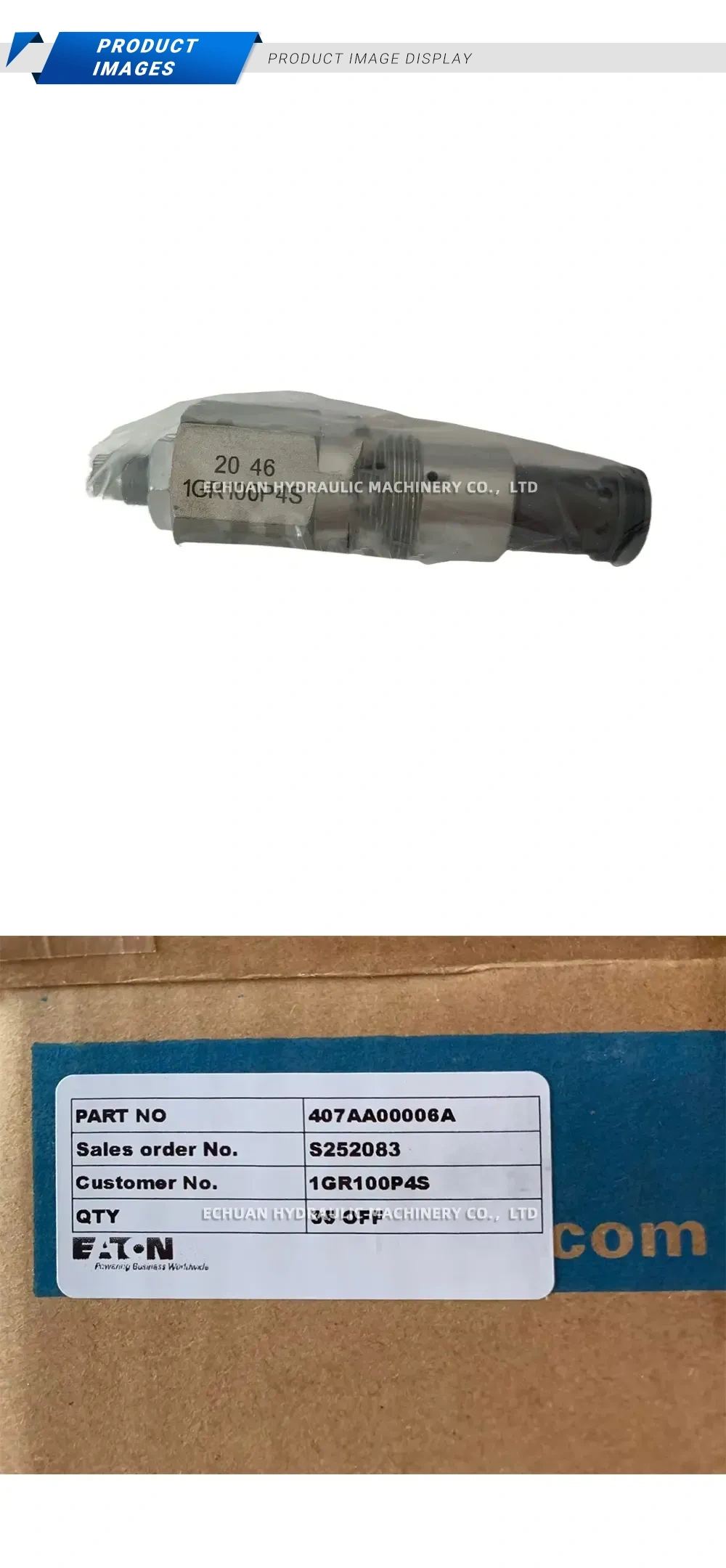 Eaton 1GR100P4S Hydraulic Gear Pump Description
