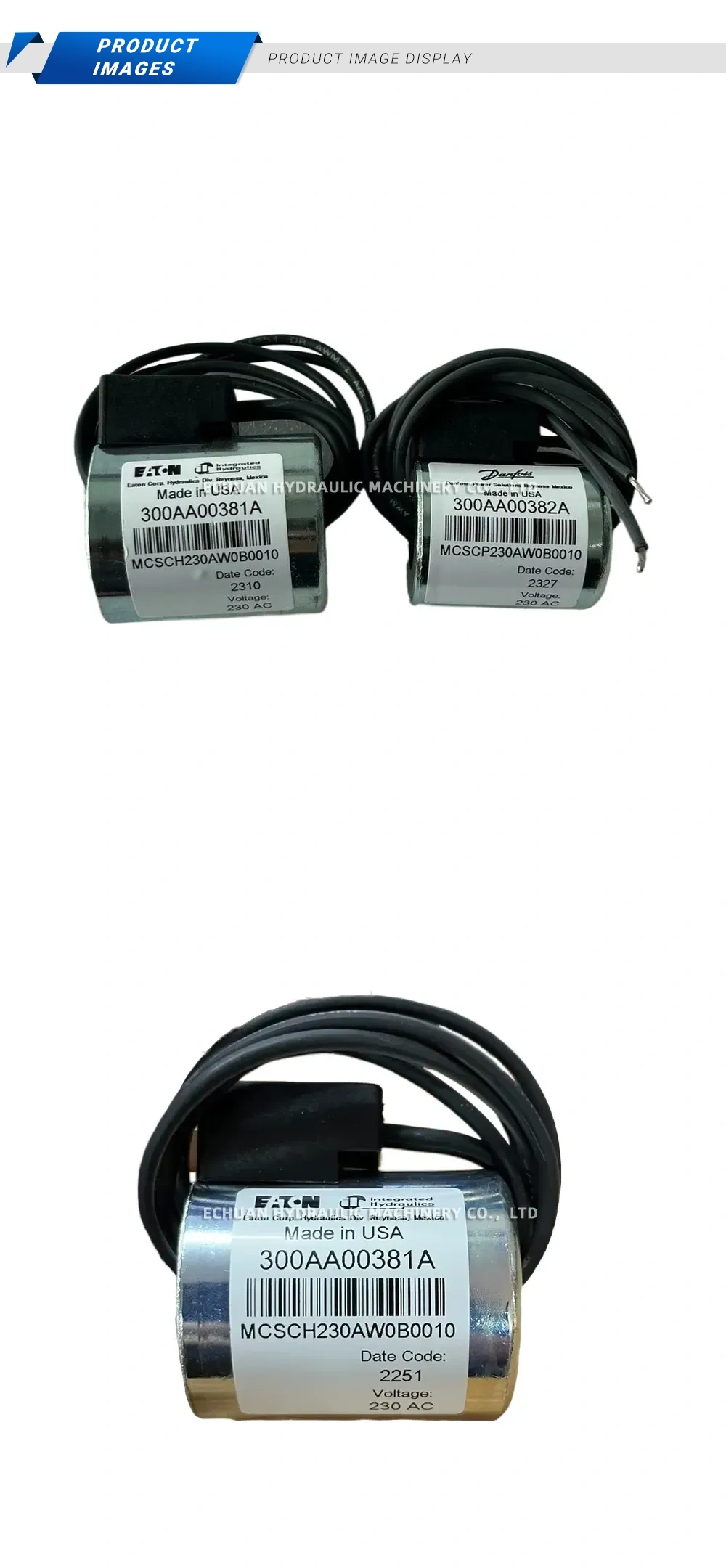 Eaton 300AA00381A Solenoid Coil Description
