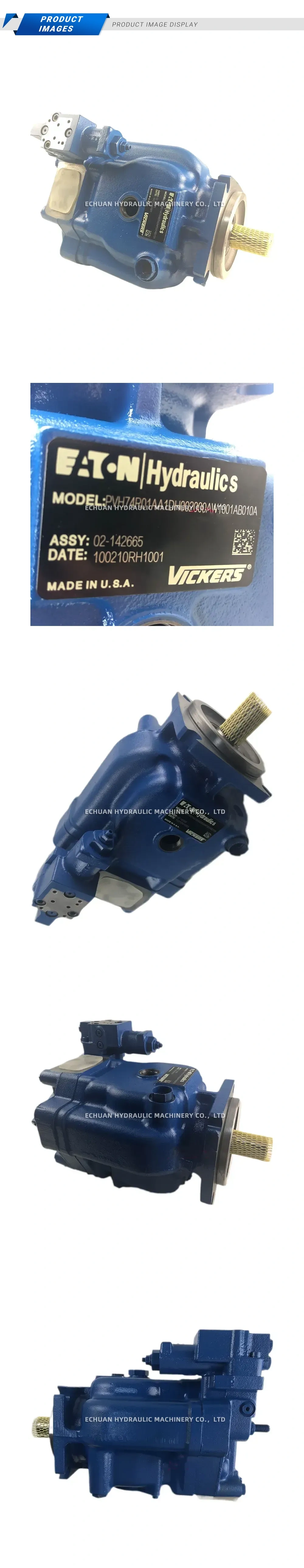 Eaton PVH74R01AA1DH002000AW1001AB010A Hydraulic Piston Pump Description