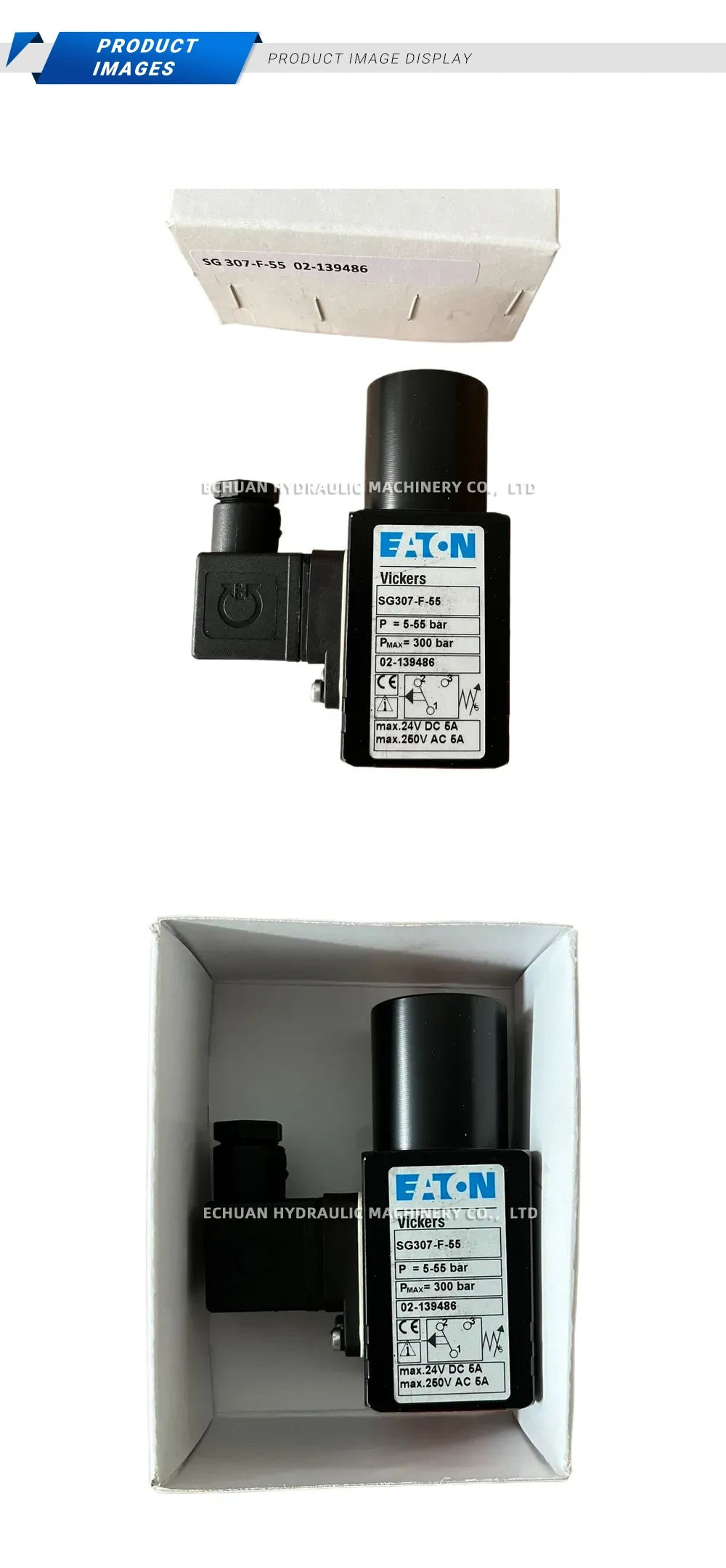 Eaton SG307-F-55 Pressure Switch Description