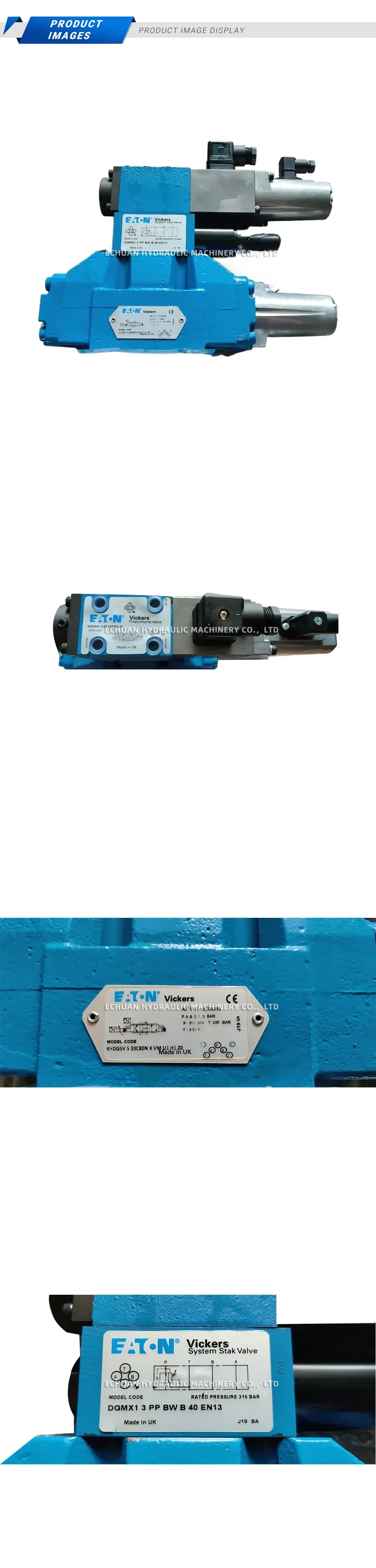 Eaton Vickers KHDG5V 5 33CB80N X VM U1 H1 20 Electrohydraulic Valve Assembly Description