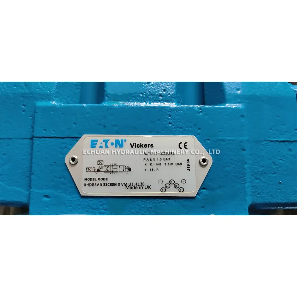 Eaton Vickers KHDG5V 5 33CB80N X VM U1 H1 20 Electrohydraulic Valve Assembly