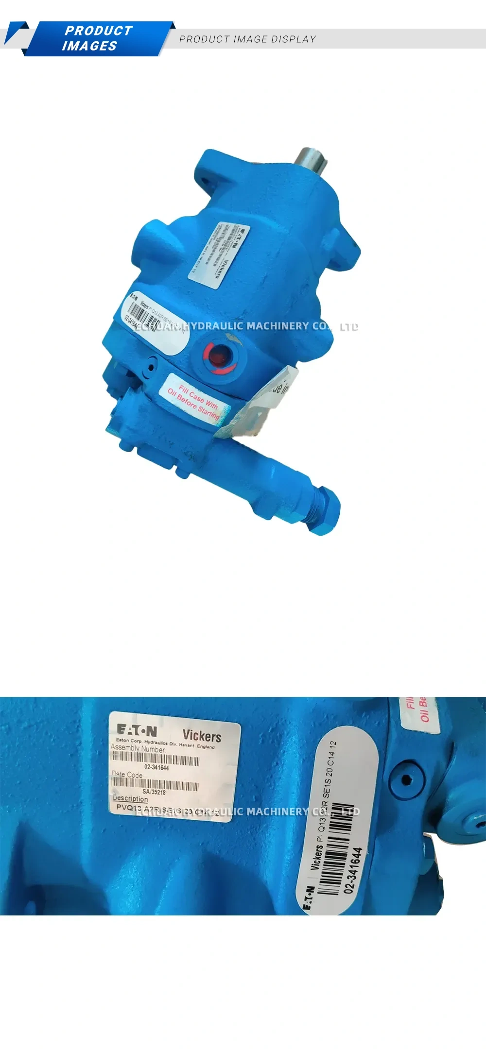 Eaton Vickers PVQ13 A2R SE1S 20 C14 12 Variable Displacement Axial Piston Pump Description
