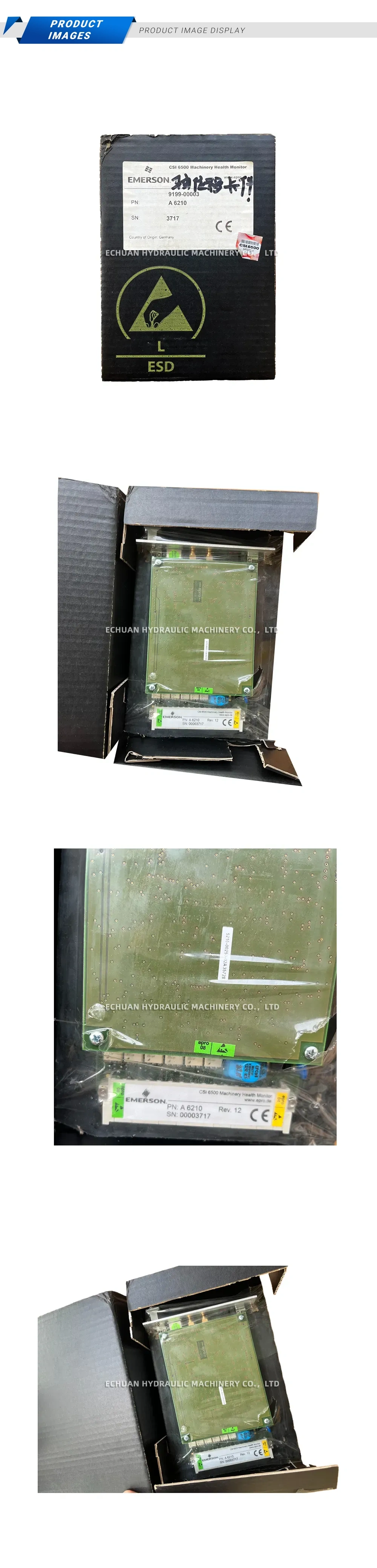 Emerson A 6210 Machinery Health Monitor Module Description