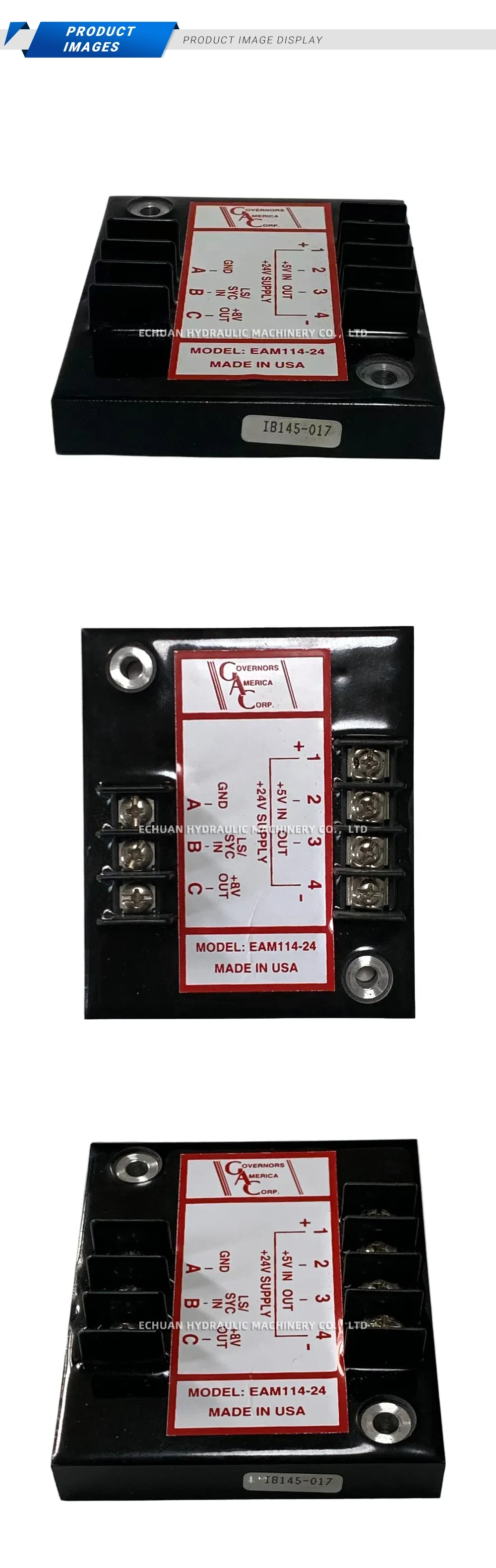 Governors America Corp. EAM114-24 Electronic Actuator Module Description