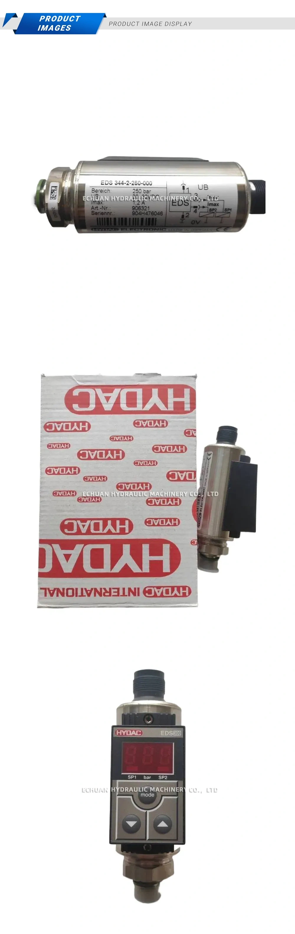 HYDAC EDS 344-2-250-000 Electronic Pressure Switch Description