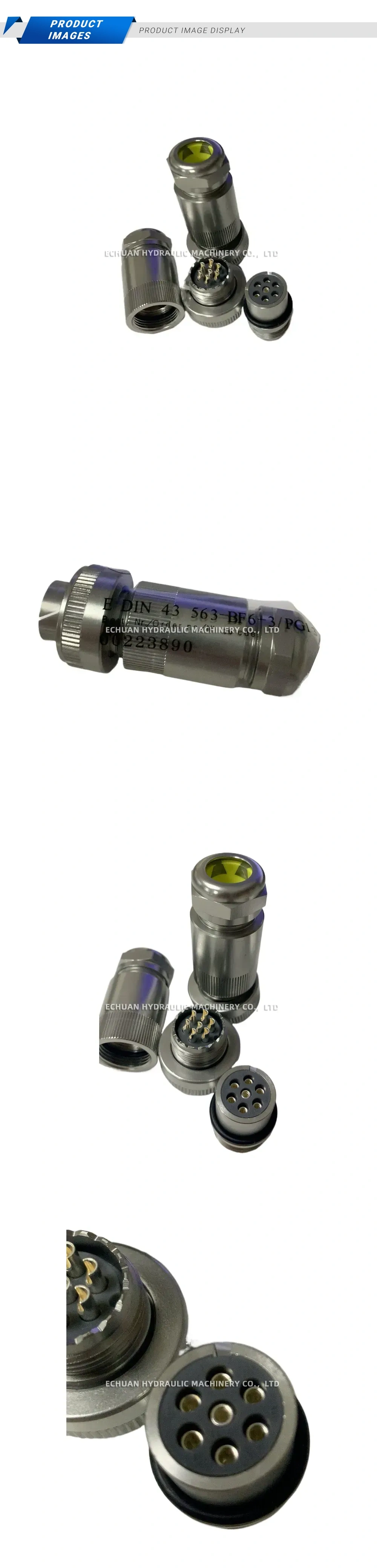 HYLIK E DIN 43 563-BF6-3/PG13 Solenoid Valve Connector Description