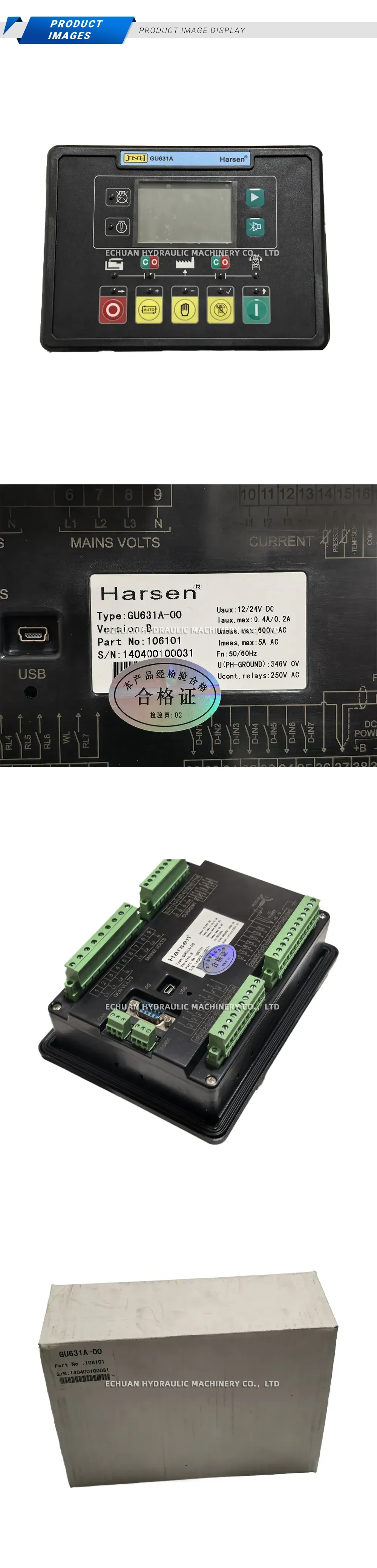 Harsen GU631A-00 Generator Controller Description