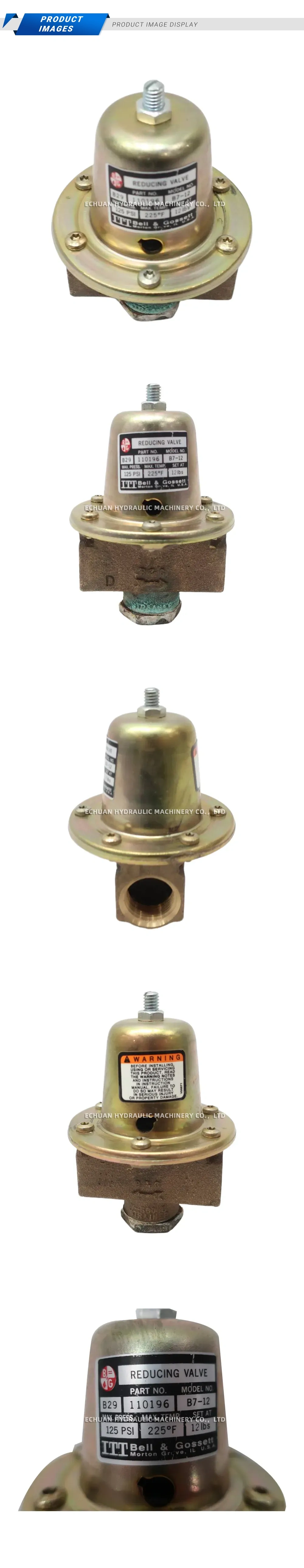 ITT Bell & Gossett B7-12 Reducing Valve Description