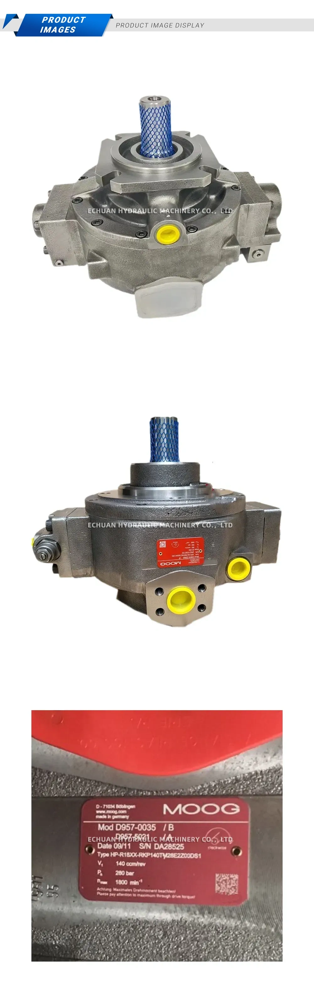 MOOG D957-0035 / B Radial Piston Pump Description