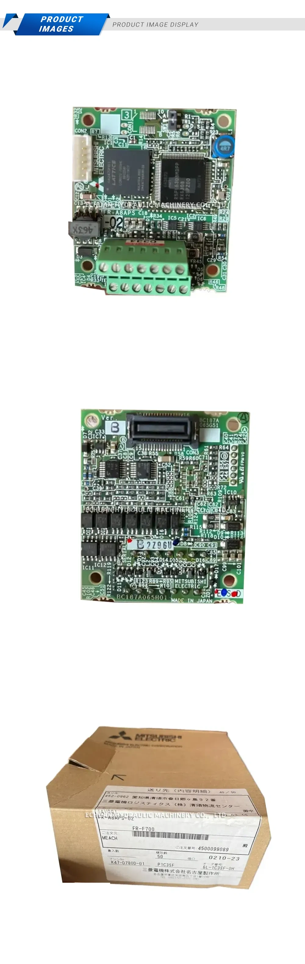 Mitsubishi Electric FR-A8APS-02 Inverter Option Card / Parameter Unit Interface Description