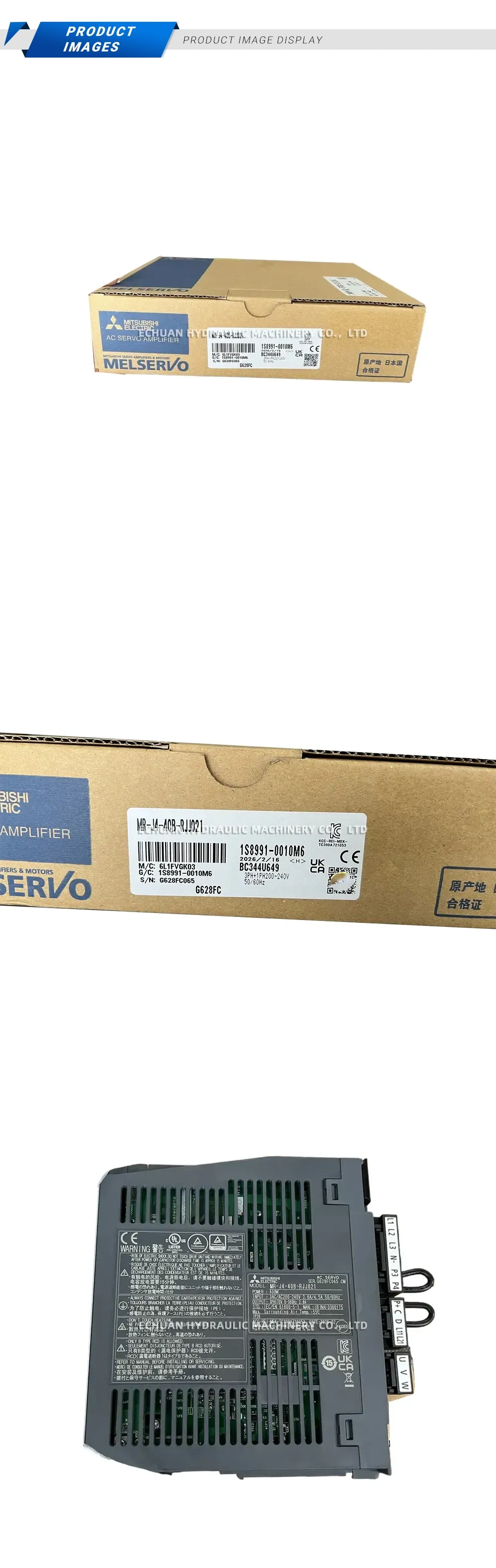 Mitsubishi Electric MR-J4-40B-RJJ021 AC Servo Amplifier Description