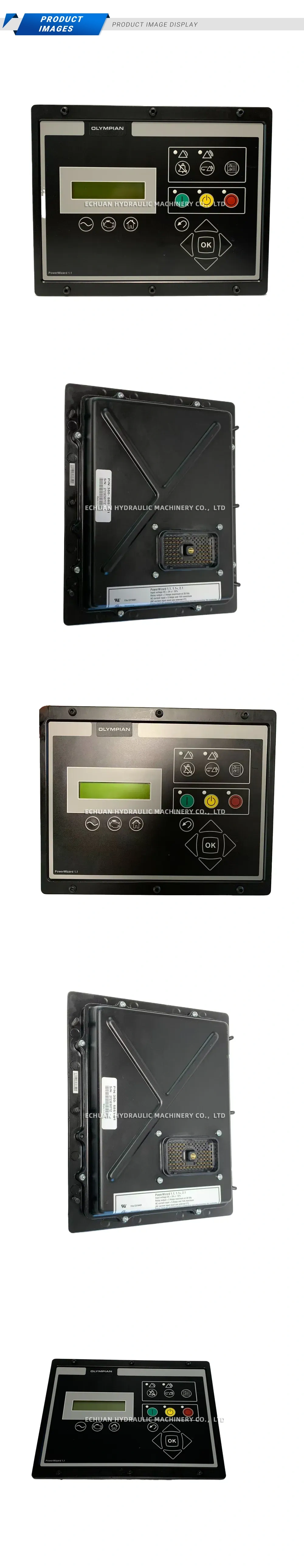 Olympian PowerWizard 1.1 (P/N: 350-5851-01) Generator Control Panel Description