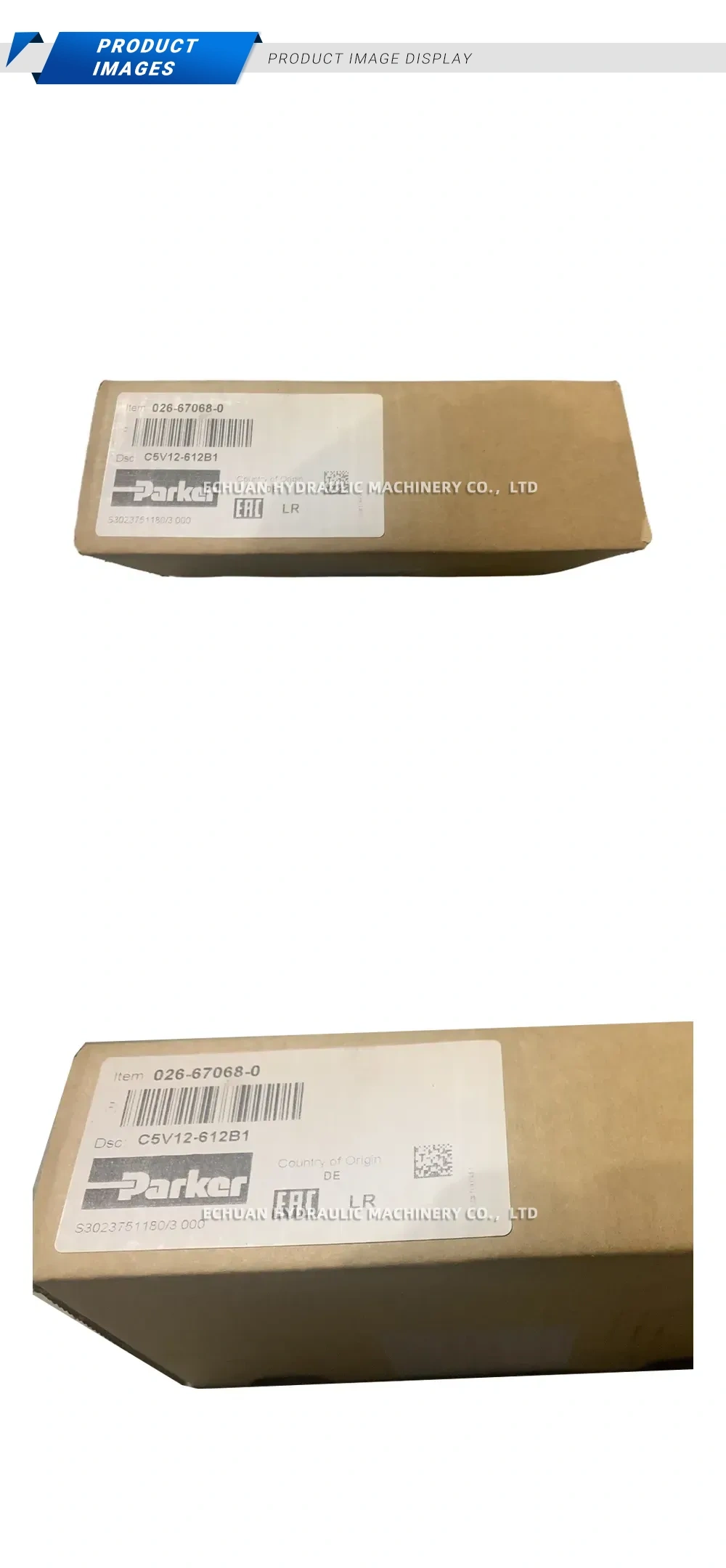 Parker C5V12-612B1 Hydraulic Check Valve Description