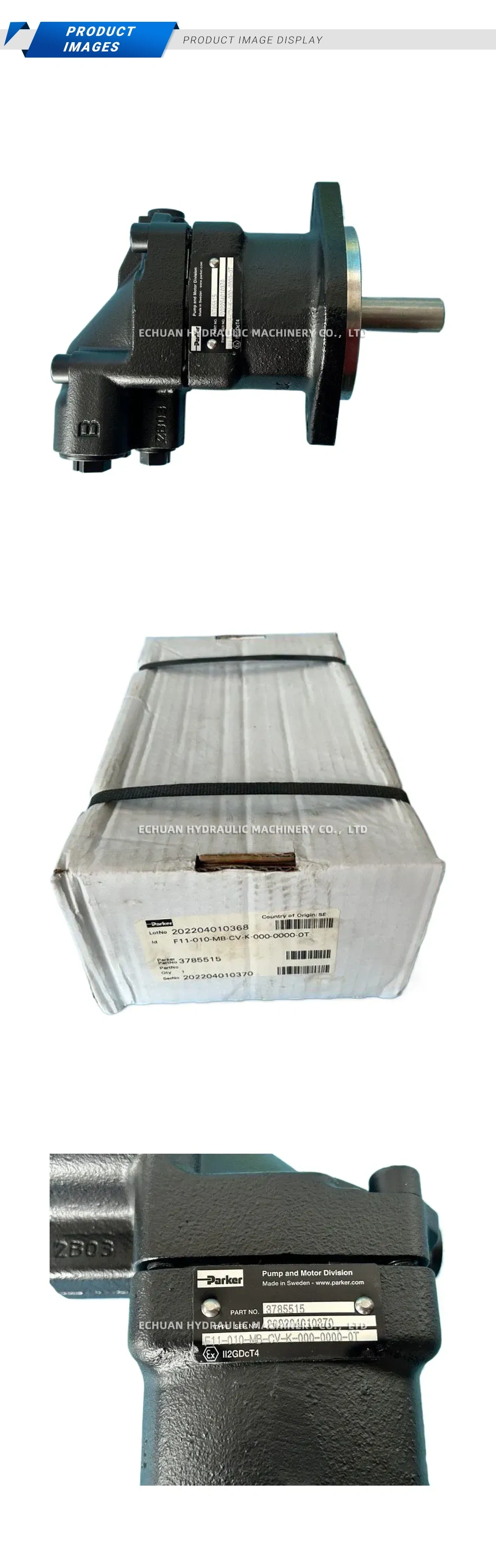 Parker F11-010-MB-CV-K-000-0000-0T Hydraulic Motor Description