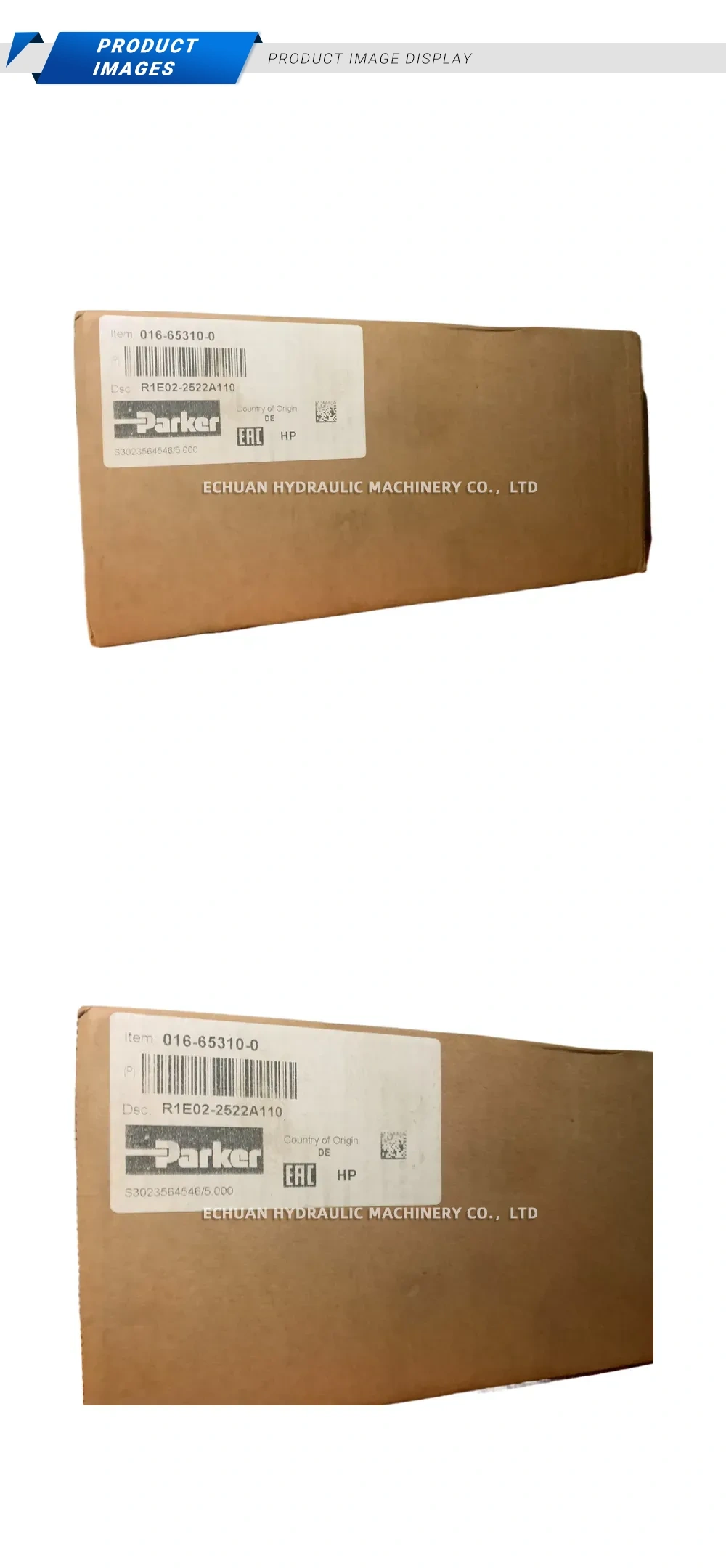 Parker R1E02-2522A110 Hydraulic Valve Description