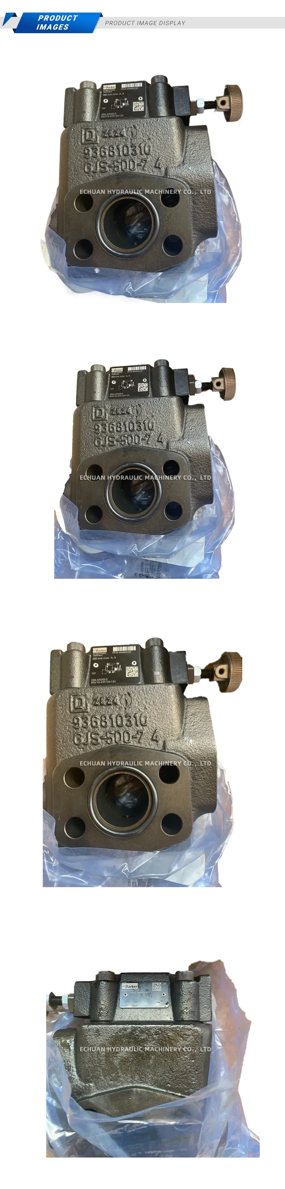 Parker R5V10-43312A125 Hydraulic Pilot Operated Relief Valve Description