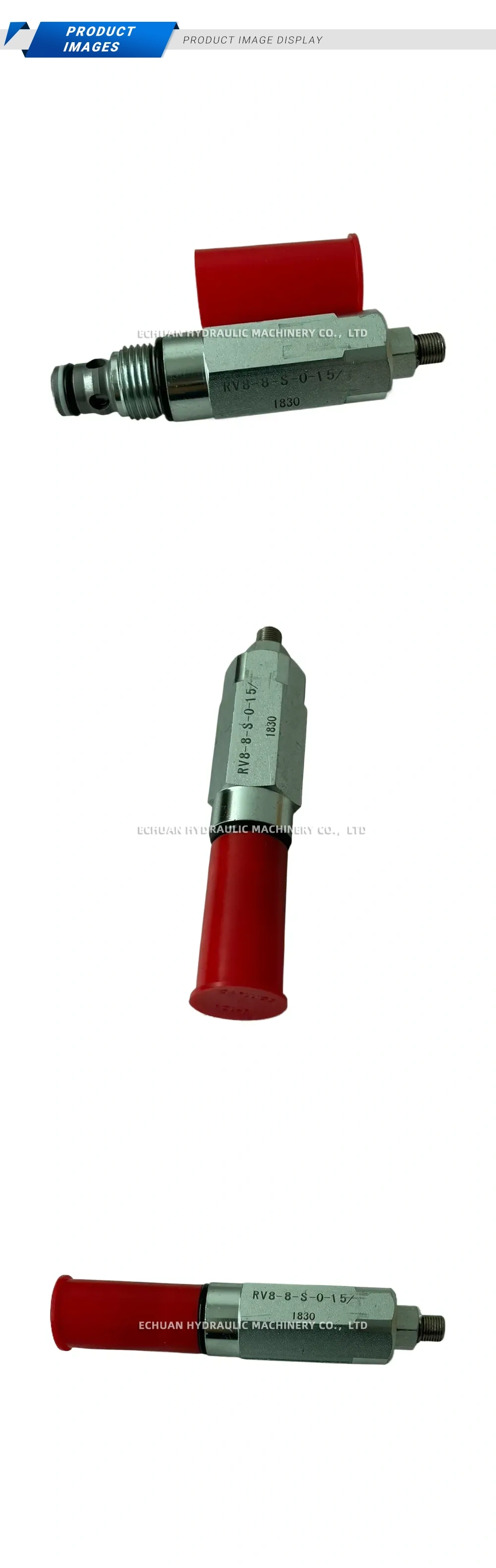 RV8-8-S-0-15 Hydraulic Cartridge Relief Valve Description
