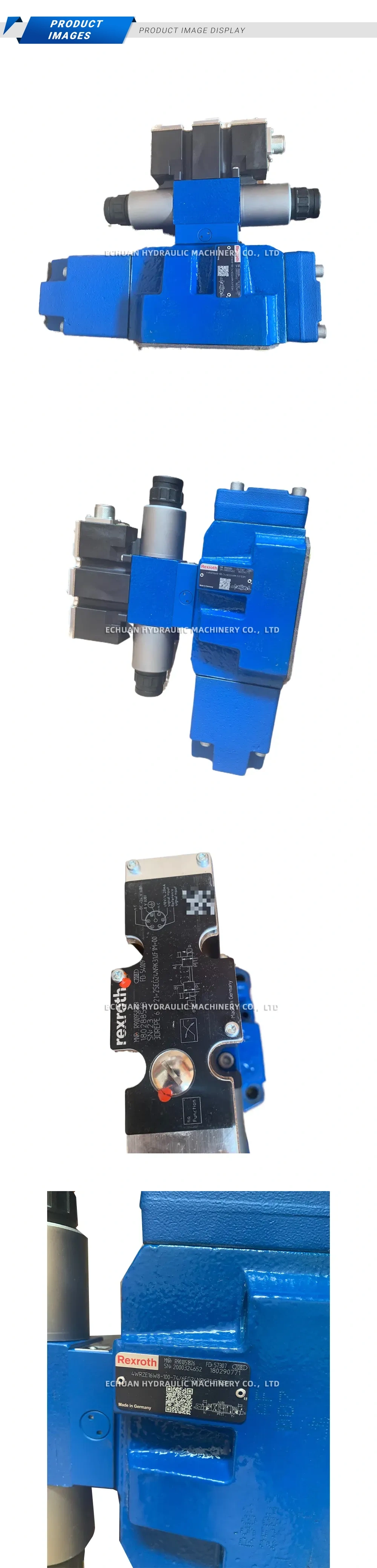 Rexroth 4WRZE16W8-100-74/6EG24N9K31/F1D3M Proportional Directional Control Valve Description