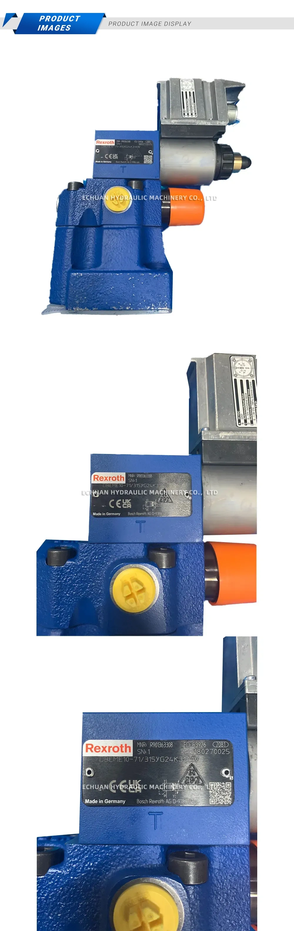 Rexroth DBEME10-71/315YG24K31A1V Proportional Pressure Relief Valve Description