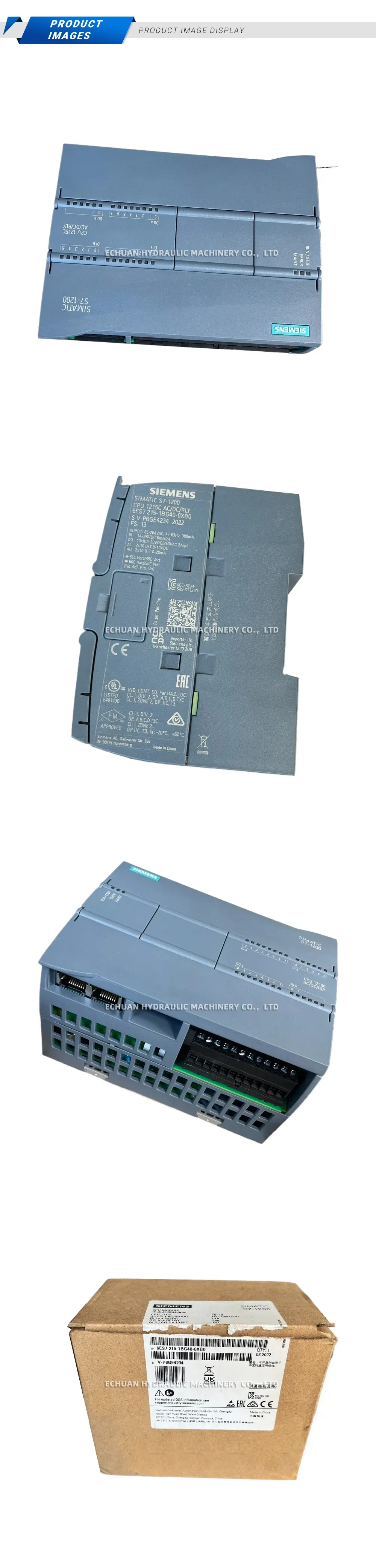 Siemens 6ES7 215-1BG40-0XB0 PLC CPU Module - Echuan Hydraulic