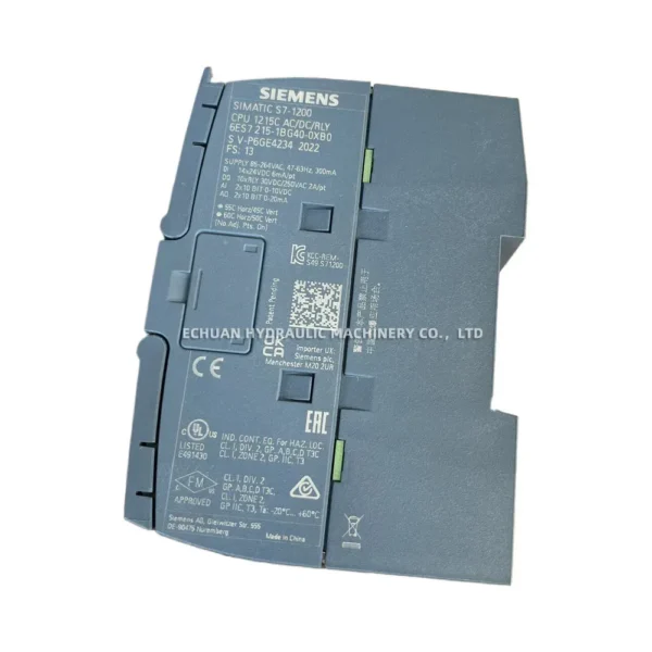 Siemens 6ES7 215-1BG40-0XB0 PLC CPU Module - Echuan Hydraulic